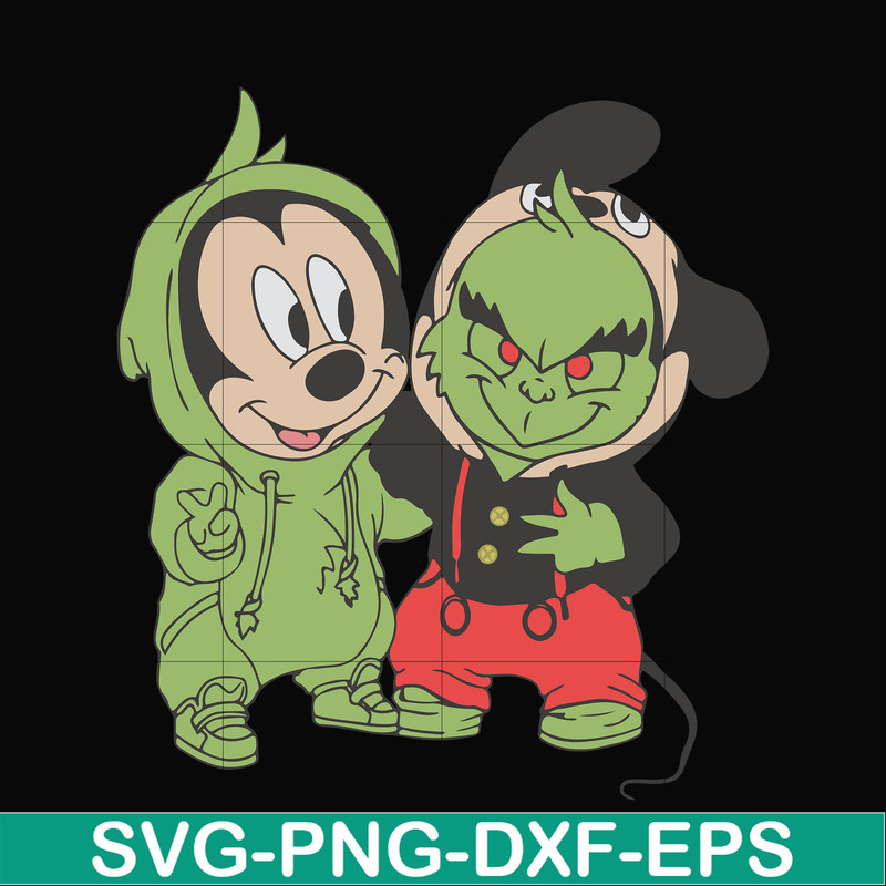 NCRM0064-Baby Grinch And Mickey Mouse svg, png, dxf, eps digital file NCRM0064.jpg