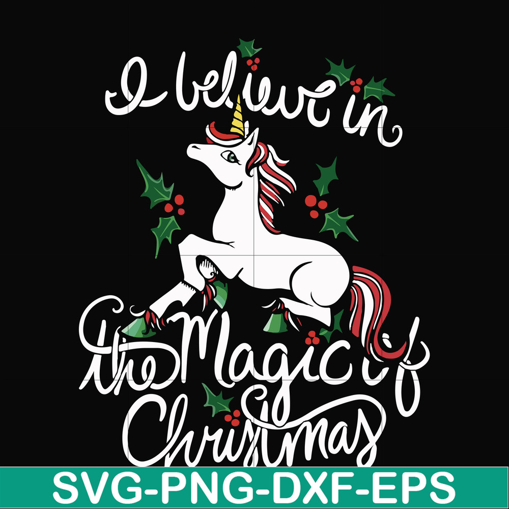 NCRM0180-I Believe in the magic of christmas svg, png, dxf, eps digital file NCRM0180.jpg