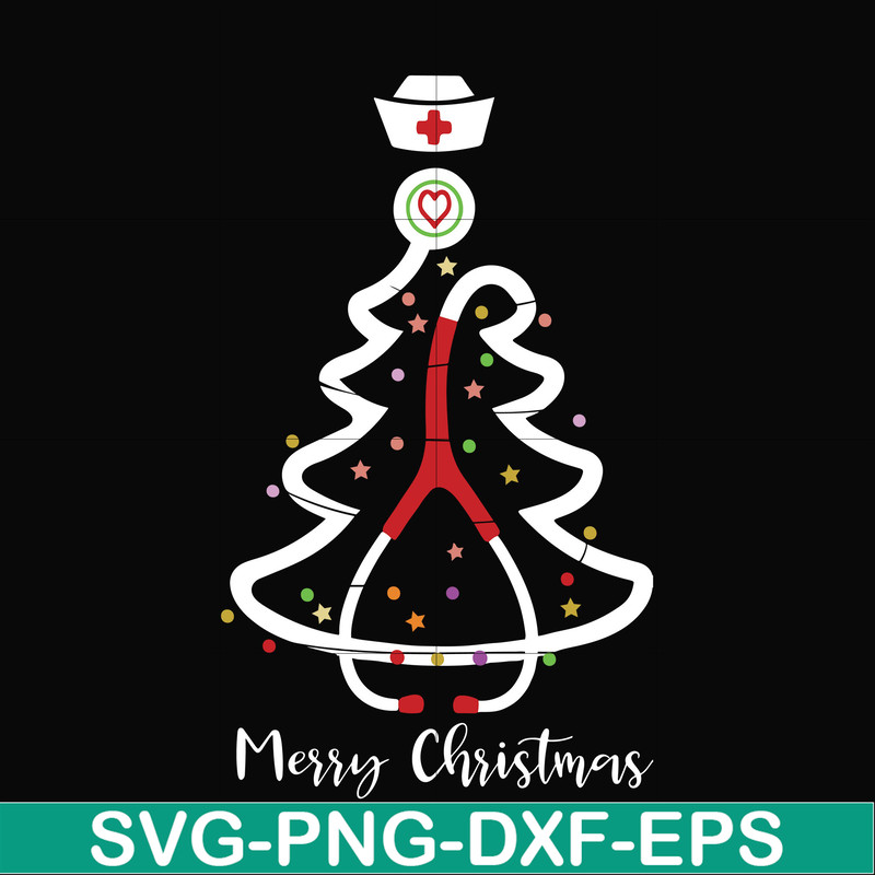 NCRM14072019-Nurse merry christmas svg, nurse svg, christmas svg, png, dxf, eps digital file NCRM14072019.jpg