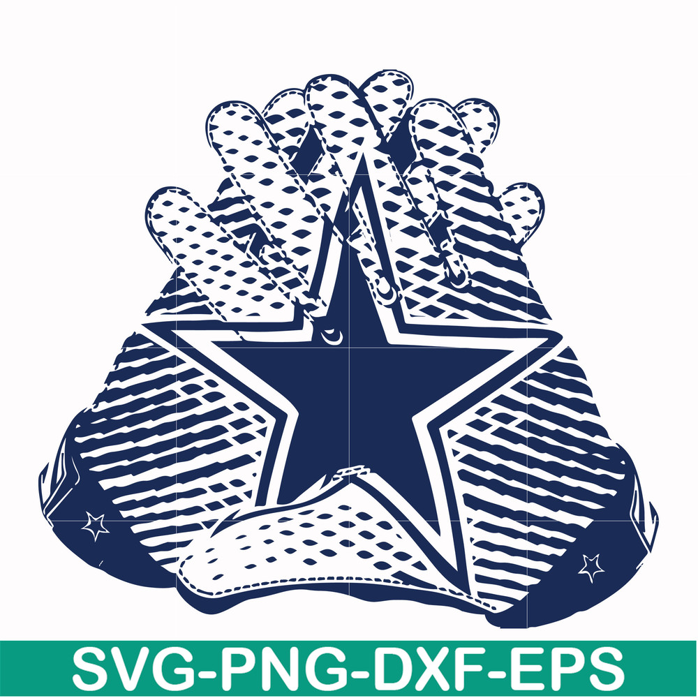 NFL0000204-Cowboys gloves, svg, png, dxf, eps file NFL0000204.jpg