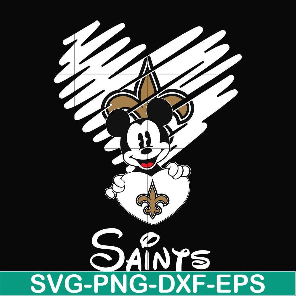 NNFL0031-Saints heart svg, png, dxf, eps digital file NNFL0031.jpg