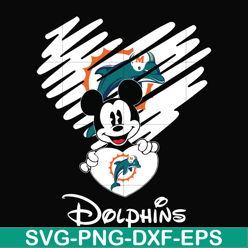 NNFL0040-Dolphins heart svg, png, dxf, eps digital file NNFL0040.jpg