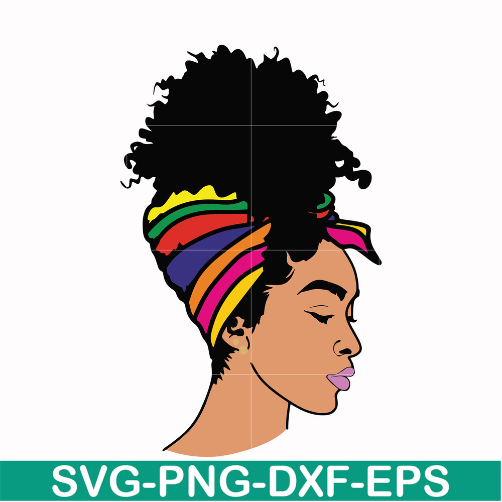 OTH00010-Unbothered Black Girl Svg, Afro Woman Svg, African American Woman svg, png, dxf, eps file OTH00010.jpg