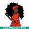 OTH00019-Unbothered Black Girl Svg, Afro Woman Svg, African American Woman svg, png, dxf, eps file OTH00019.jpg