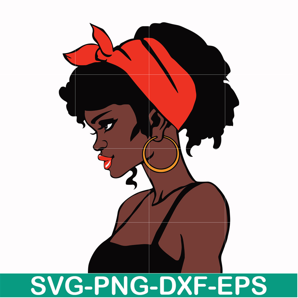 OTH00020-Unbothered Black Girl Svg, Afro Woman Svg, African American Woman svg, png, dxf, eps file OTH00020.jpg