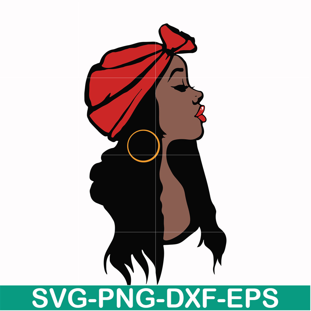 OTH00021-Unbothered Black Girl Svg, Afro Woman Svg, African American Woman svg, png, dxf, eps file OTH00021.jpg