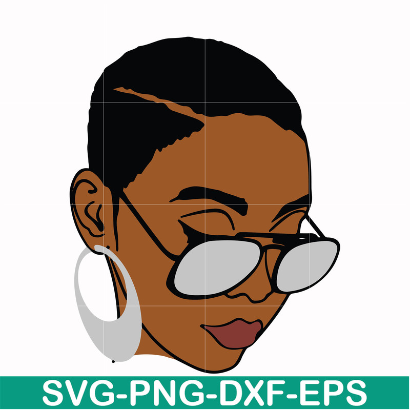 OTH0003-Unbothered Black Girl Svg, Afro Woman Svg, African American Woman svg, png, dxf, eps file OTH0003.jpg