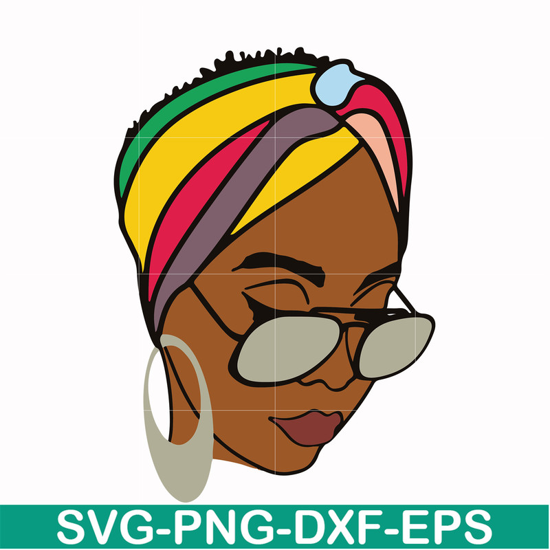 OTH0008-Unbothered Black Girl Svg, Afro Woman Svg, African American Woman svg, png, dxf, eps file OTH0008.jpg