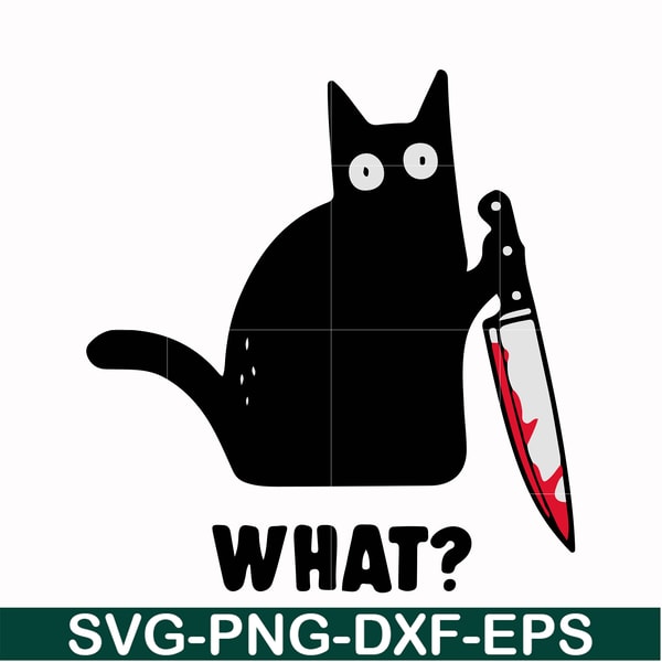 HLW0108-cat with knife svg, png, dxf, eps digital file HLW0108.jpg