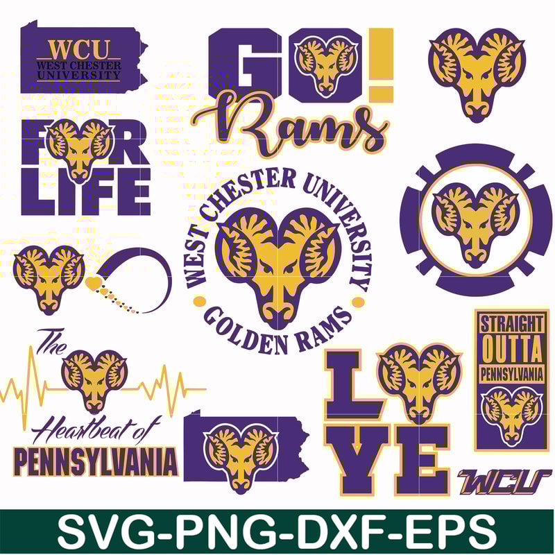 NCAA0000340-West Chester University svg, png, dxf, eps file NCAA0000340.jpg