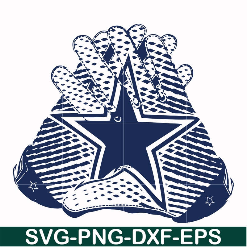 NFL0000104-Cowboys gloves, svg, png, dxf, eps file NFL0000104.jpg
