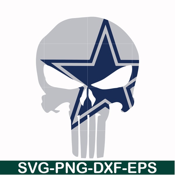 Dxf Sps File Cowboys skull, svg, png, dxf, eps file NFL0000119 - Inspire Uplift