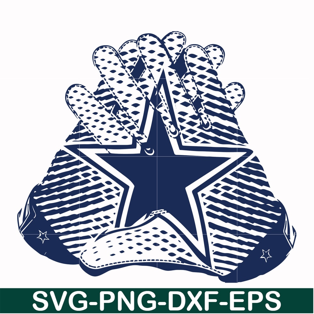 NFL0000204-Cowboys gloves, svg, png, dxf, eps file NFL0000204.jpg