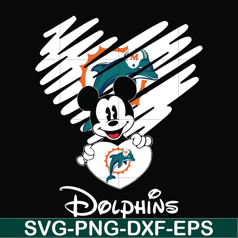NNFL0040-Dolphins heart svg, png, dxf, eps digital file NNFL0040.jpg