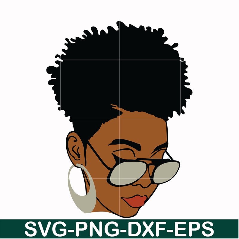 OTH00017-Unbothered Black Girl Svg, Afro Woman Svg, African American Woman svg, png, dxf, eps file OTH00017.jpg