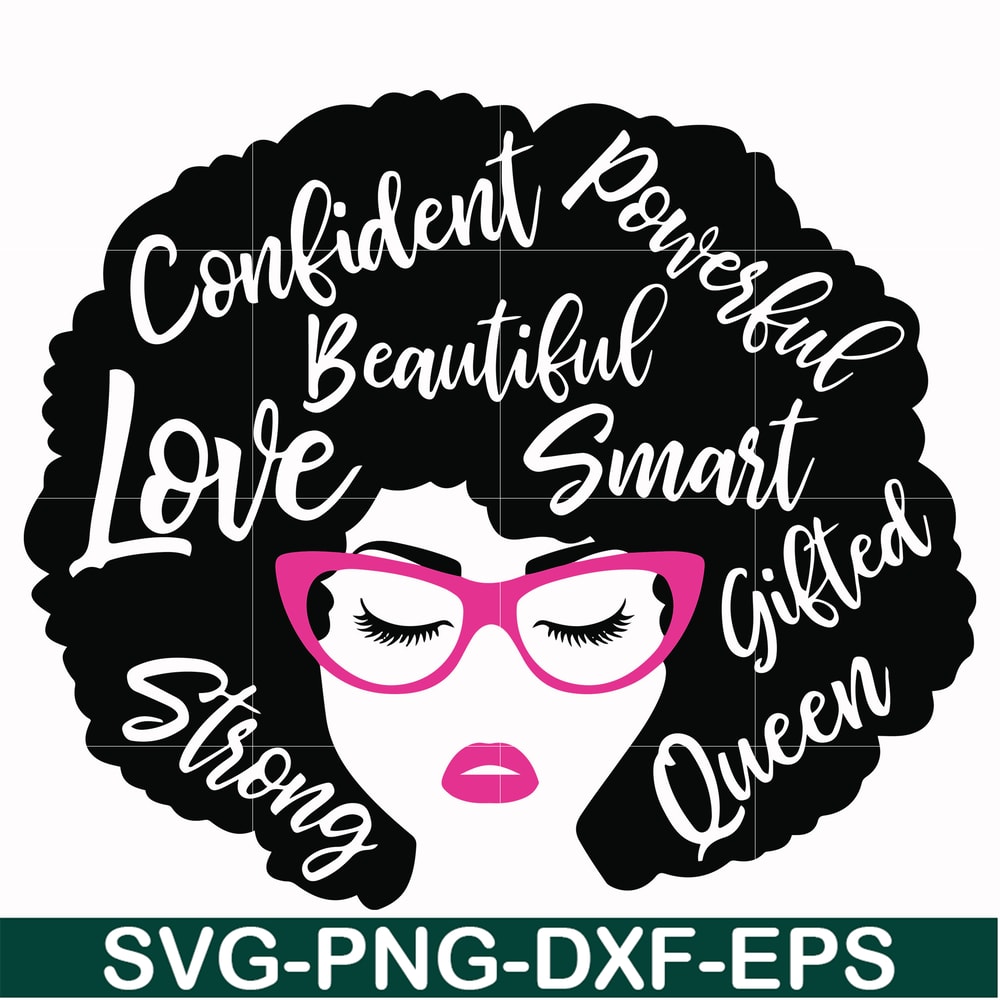 OTH0004-Unbothered Black Girl Svg, Afro Woman Svg, African American Woman svg, png, dxf, eps file OTH0004.jpg