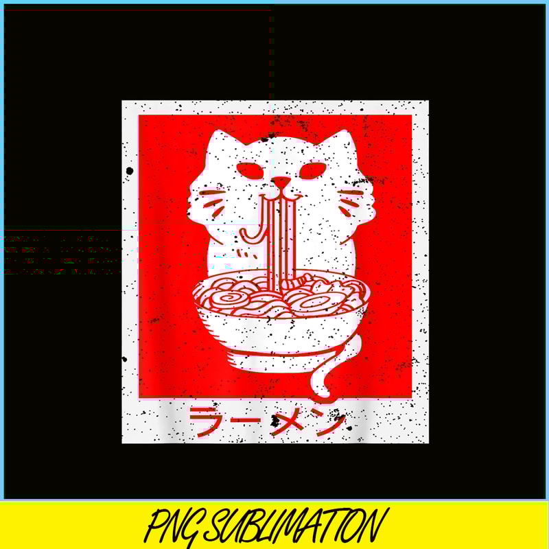ANI31102303-Cat And Ramen PNG, Anime Manga PNG, Japanese Food PNG.png