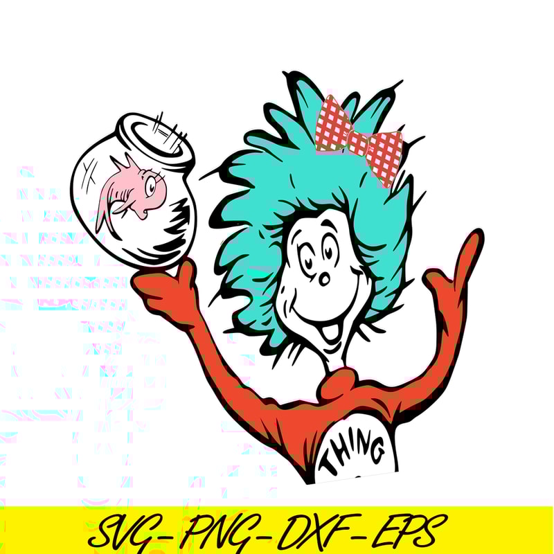 DS105122328-Thing 2 Half SVG, Dr Seuss SVG, Cat In The Hat SVG DS105122328.png