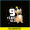 HL16102302-9 Years Old Birthday Outfit PNG, French Bulldog PNG, Bulldog Mascot PNG.png