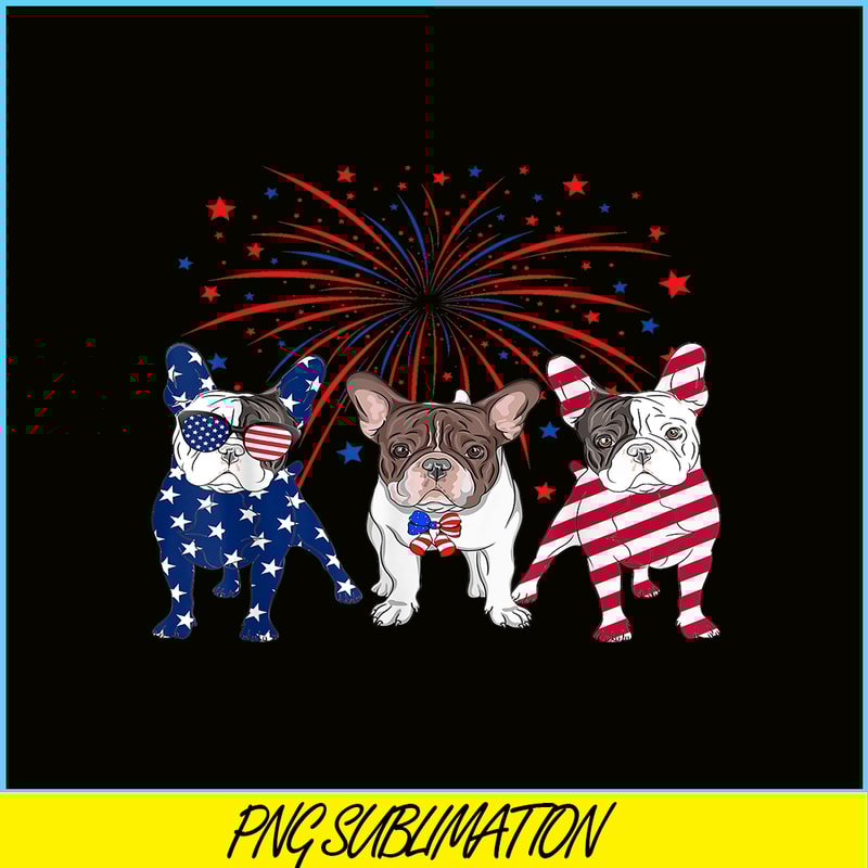 HL16102303-American Flag 4th Of July PNG, French Bulldog Dog PNG, Bulldog Mascot PNG.png