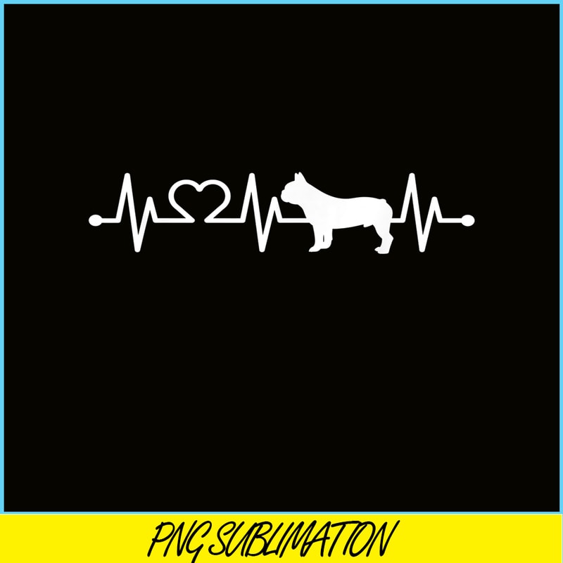 HL161023159-Heartbeat French Bulldog PNG, Frenchie Bulldog PNG, French Dog Artwork PNG.png