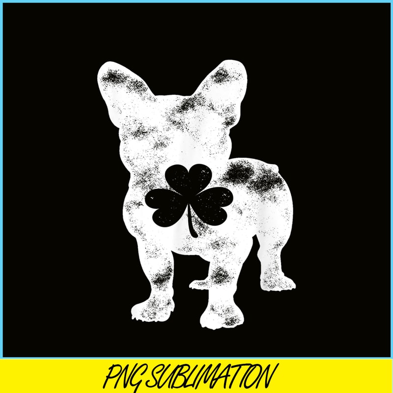 HL16102390-French Bulldog St Patricks Day PNG, Frenchie Dog Lover PNG, French Dog Artwork PNG.png