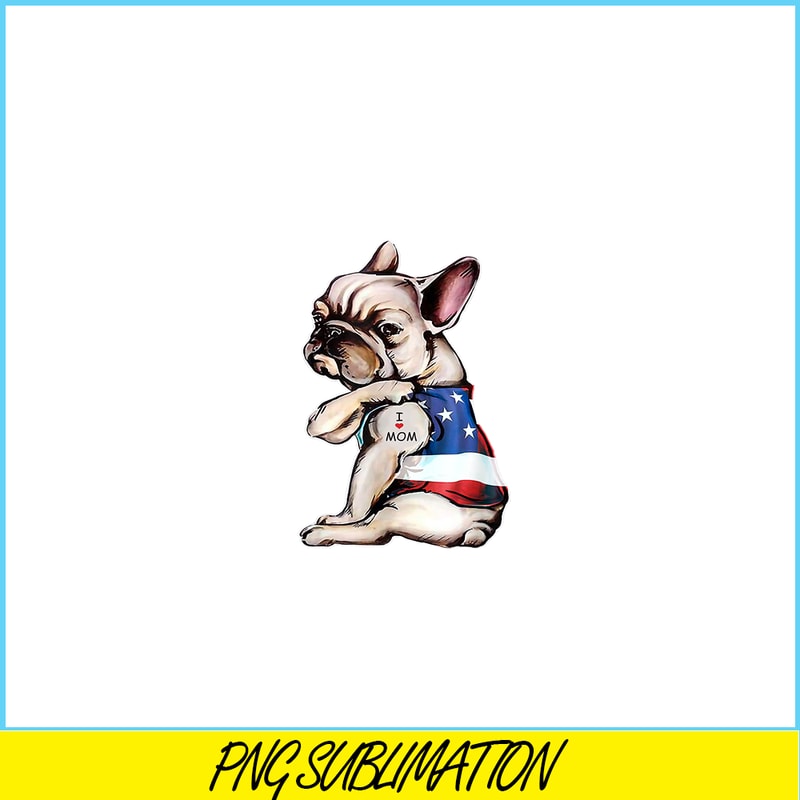 HL16102396-French Bulldog Tattoo PNG, Frenchie Dog Lover PNG, French Dog Artwork PNG.png
