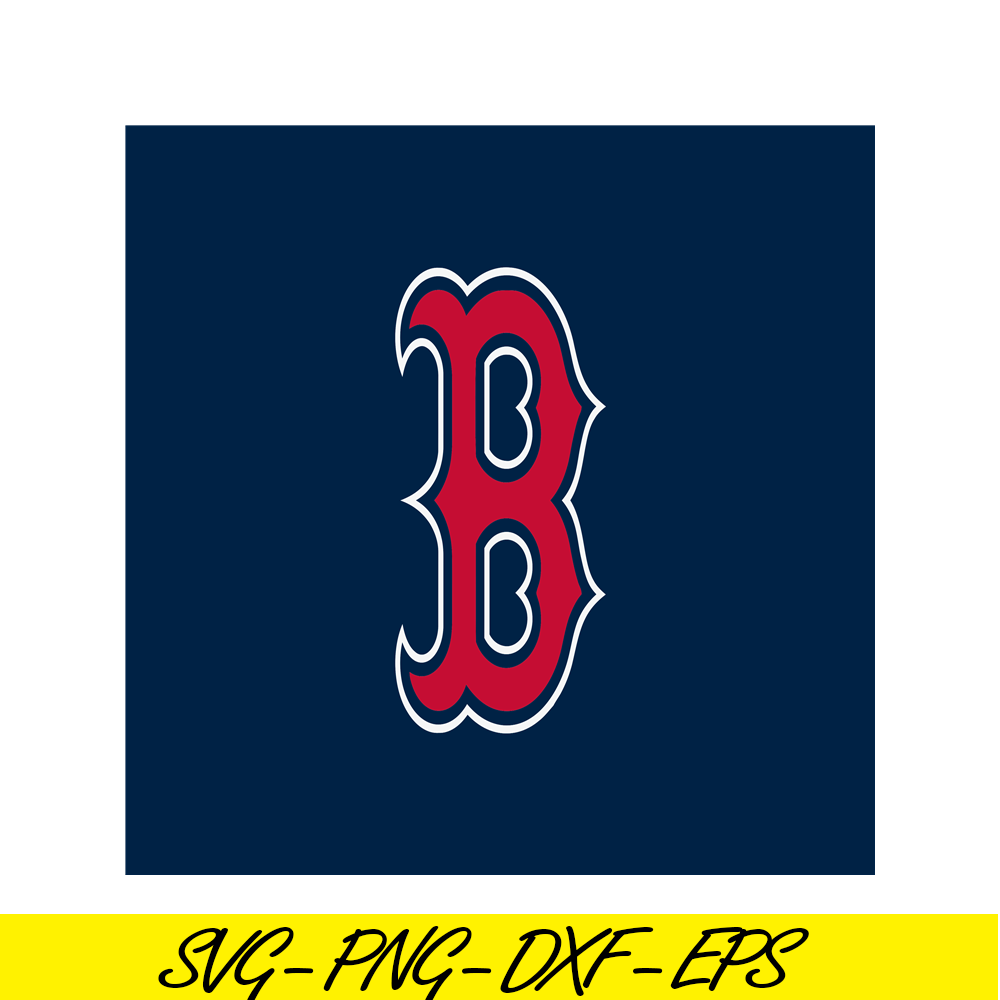 MLB30112347-Boston Red Sox The B Flag SVG PNG DXF EPS AI, Major League Baseball SVG, MLB Lovers SVG MLB30112347.png