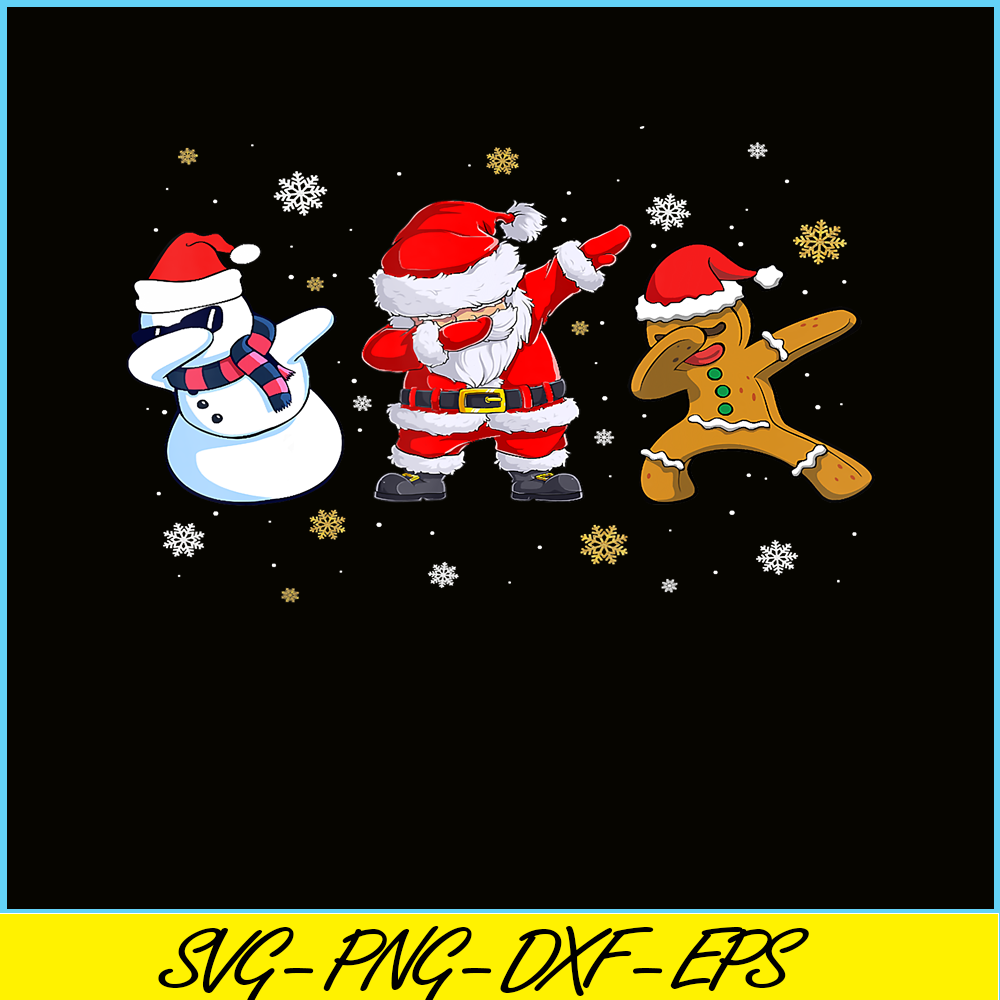 PNG141023149-Christmas Dabbing Santa And Friends Boys Kids Dab Xmas T-Shirt Png.png