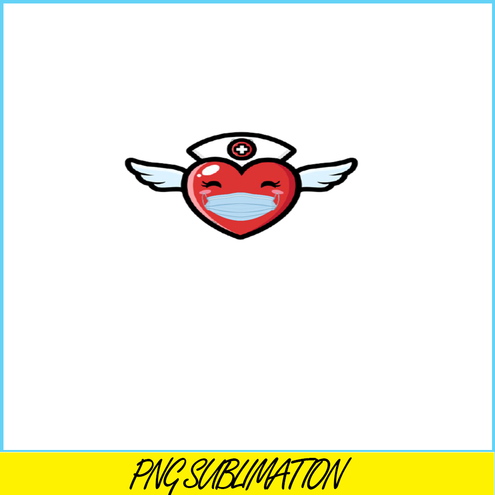 VLT21102379-Heart Wearing a Mask PNG, Sweet Valentine PNG, Valentine Holidays PNG.png