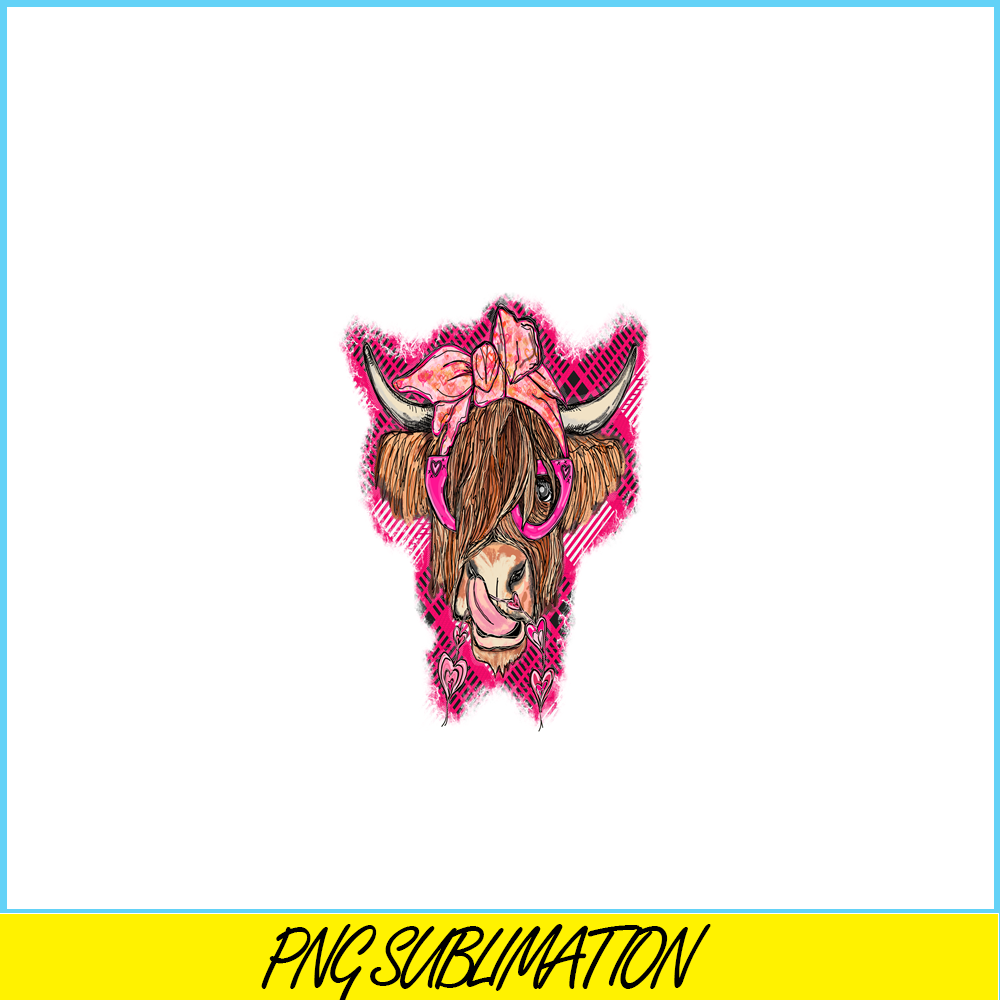 VLT21102395-Valentine Highland Cow PNG, Sweet Valentine PNG, Valentine Holidays PNG.png