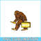 BEER28102312-Bigfoot with Beer PNG funny Sasquatch PNG Drinking Party PNG.png