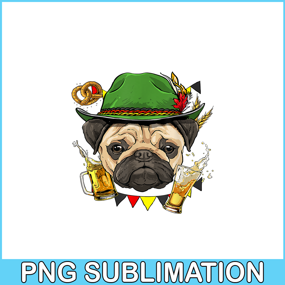 BEER28102362-Pug Oktoberfest PNG German Beer Fest PNG Dog And Beer PNG.png