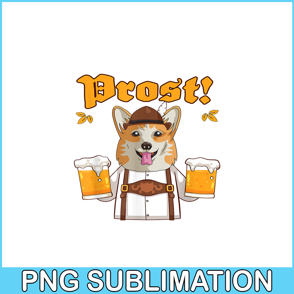 BEER28102365-Corgi And Beer PNG Drunk Corgi PNG Prost Corgi PNG.png