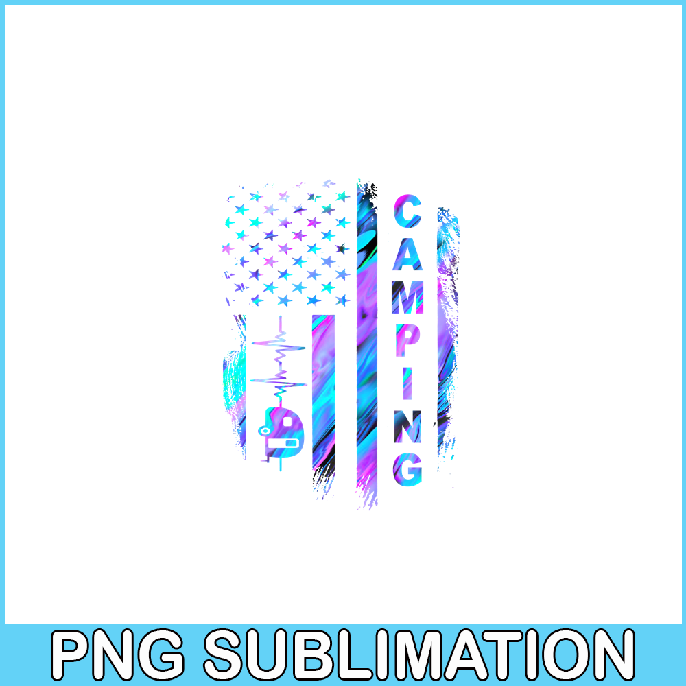 CAMP07112349-Camping American flag PNG Love Camping PNG Camper PNG.png