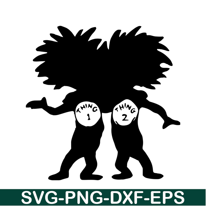DS105122334-Thing 1 And Thing 2 Black Shadow SVG, Dr Seuss SVG, Cat In The Hat SVG DS105122334.png