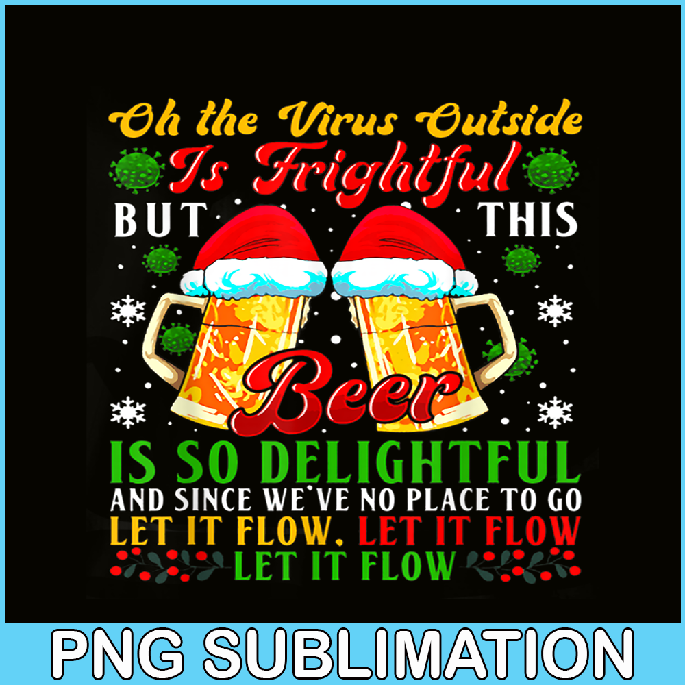 BEER28102357-Beer Is So Delightful PNG Beer Santa PNG Christmas Beer PNG.png