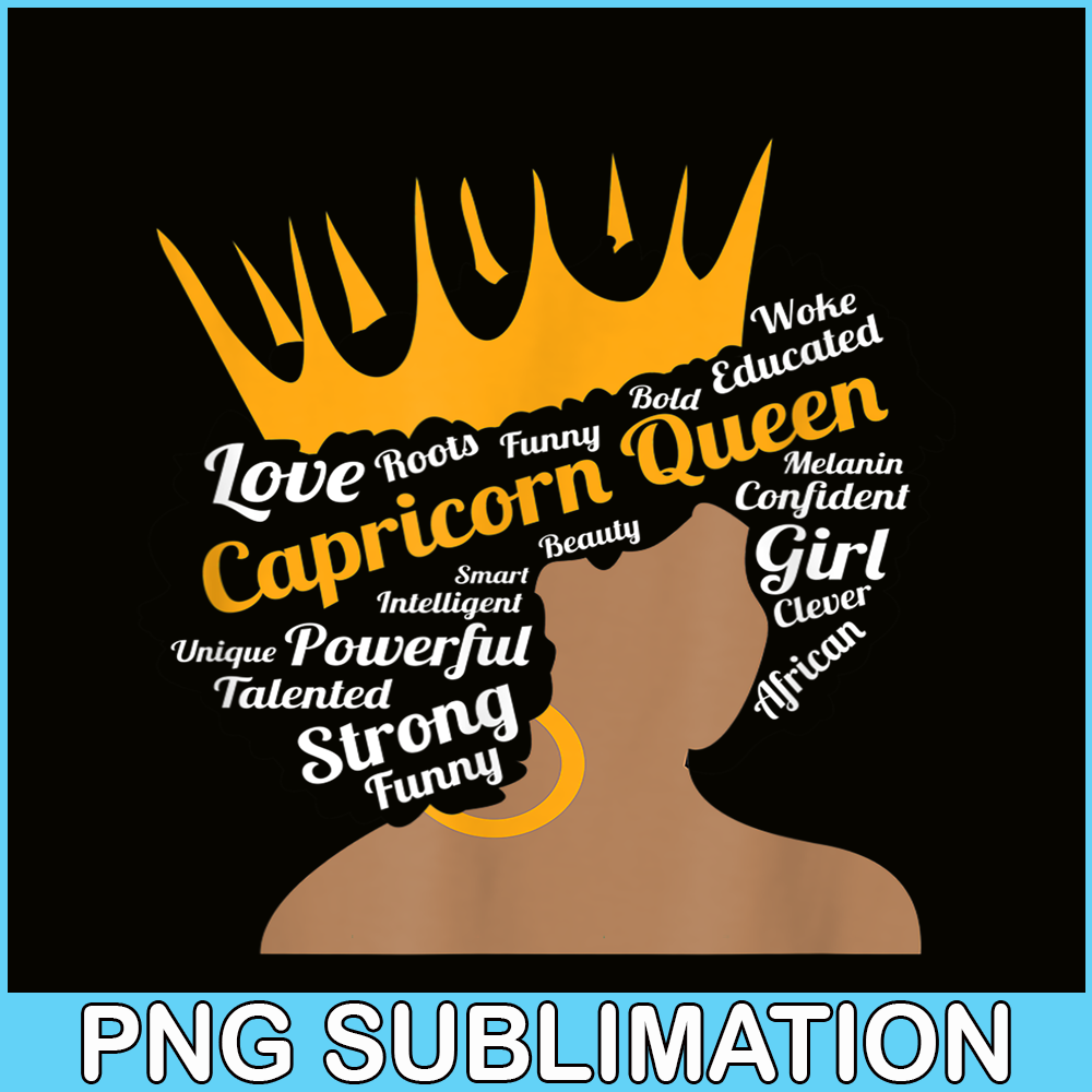 CPB28102386-Zodiac January Birthday PNG Capricorn Queen PNG December Birthday PNG.png