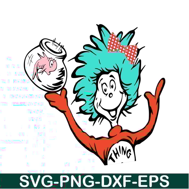 DS105122328-Thing 2 Half SVG, Dr Seuss SVG, Cat In The Hat SVG DS105122328.png