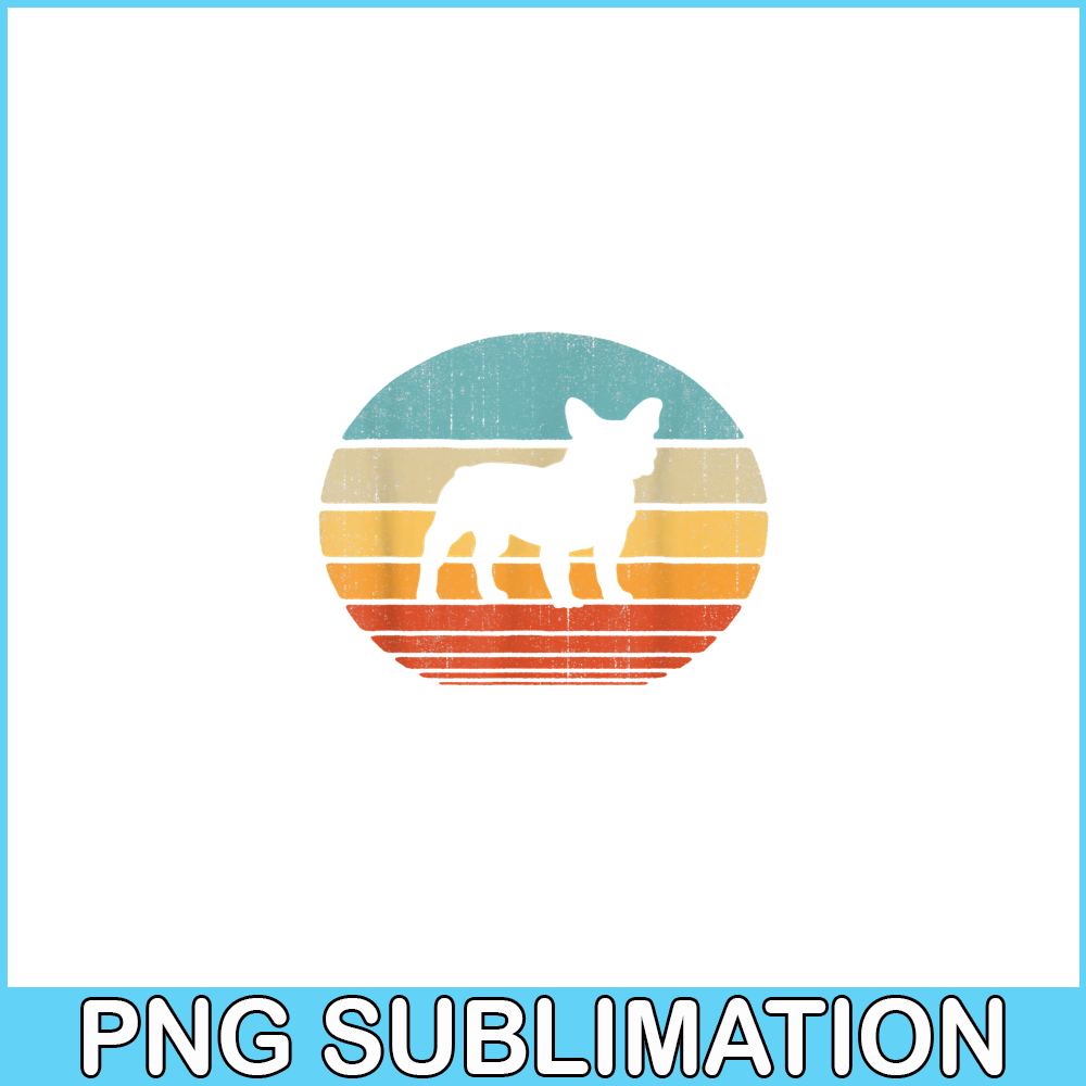 HL161023109-French Bulldog Vintage Silhouette 60s 70s PNG, Frenchie Dog Lover PNG, French Dog Artwork PNG.png