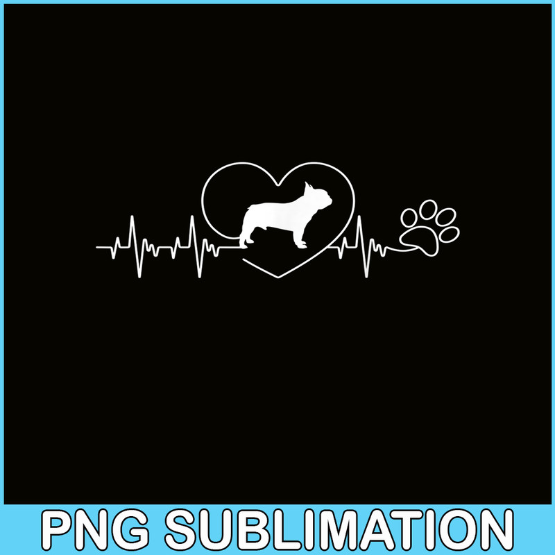 HL161023141-French Bulldog Heartbeat PNG, French Bulldog PNG, French Dog Artwork PNG.png
