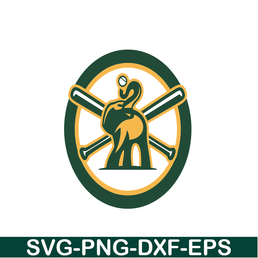 MLB204122346-Oakland Athletics The Elephant Logo SVG, Major League Baseball SVG, Baseball SVG MLB204122346.png