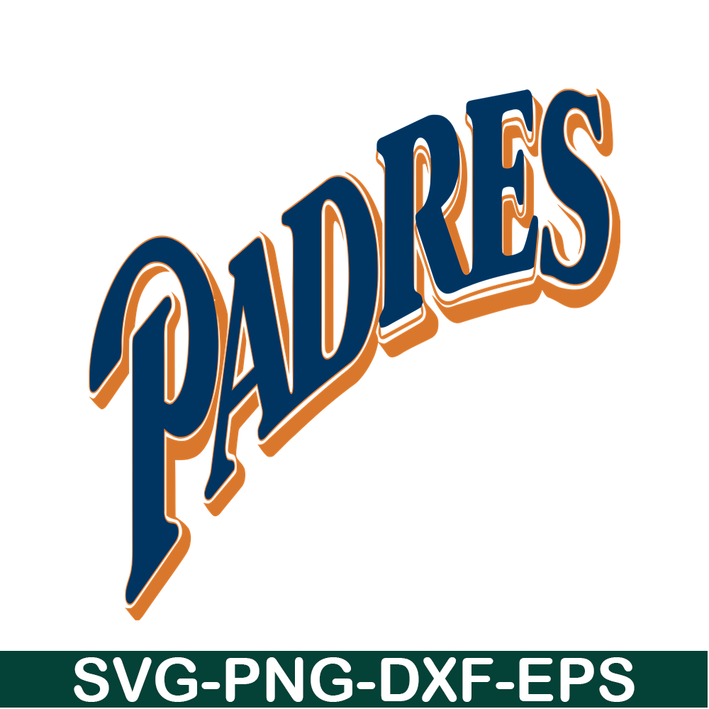 MLB204122379-San Diego Padres Blue And Orange Text SVG, Major League Baseball SVG, Baseball SVG MLB204122379.png