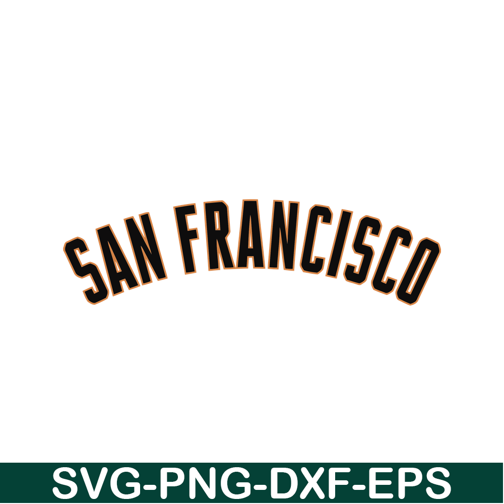 MLB204122392-San Francisco The Text SVG, Major League Baseball SVG, Baseball SVG MLB204122392.png