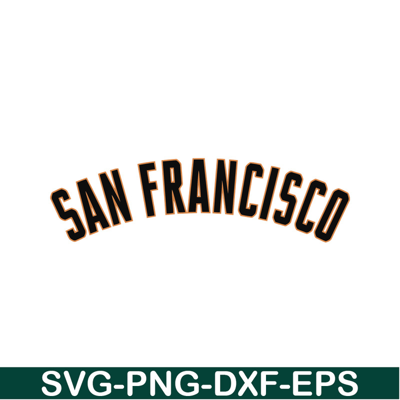 MLB204122392-San Francisco The Text SVG, Major League Baseball SVG, Baseball SVG MLB204122392.png