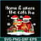 PNG141023122-Cats In Snow Winter Christmas Santa Hat X-mas Kitten Gift Long Sleeve T-Shirt Png.png