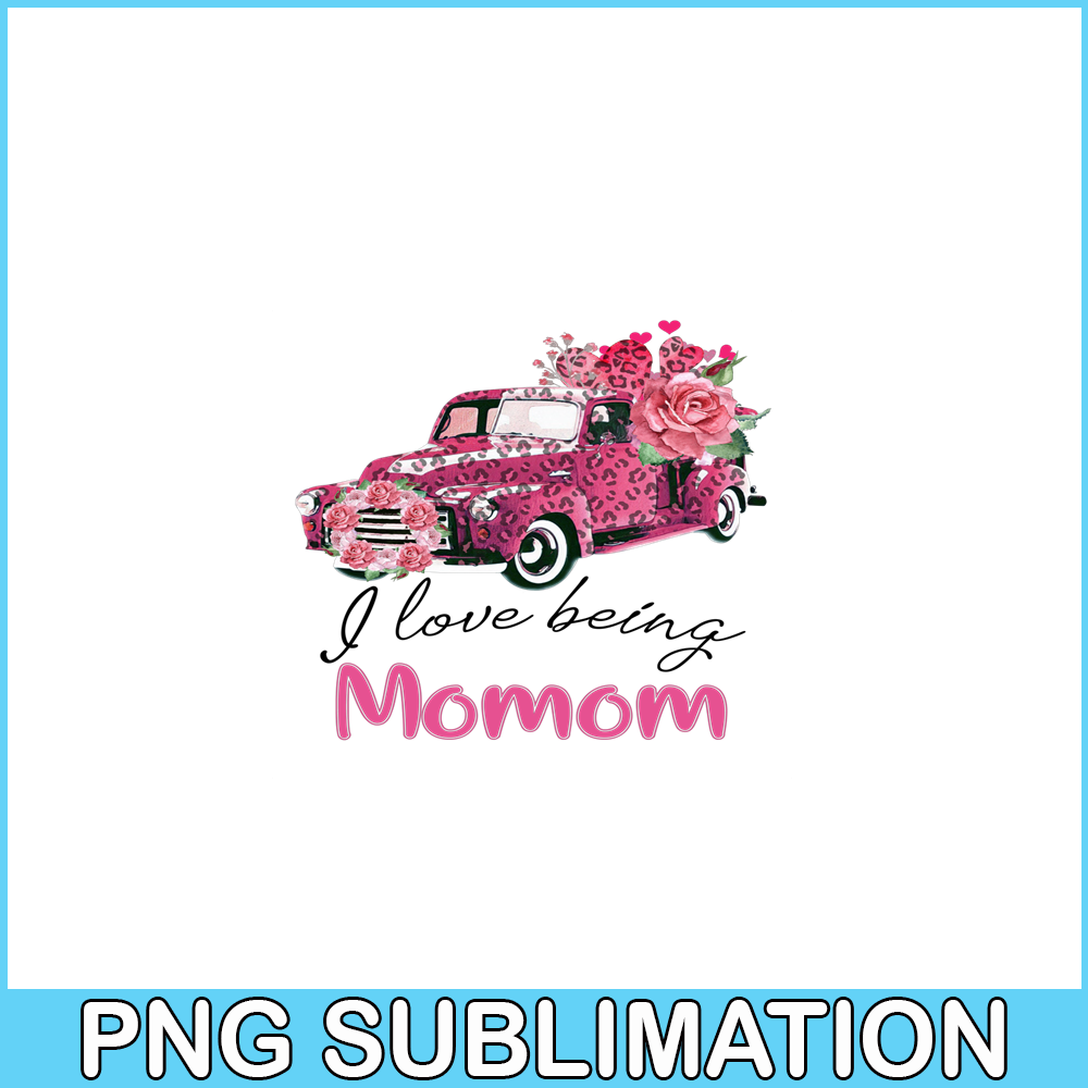 VLT19102354-I Love Being Momom PNG, Pink Valentine PNG, Valentine Holidays PNG.png