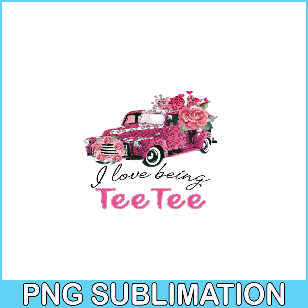 VLT19102358-I Love Being Tee Tee PNG, Pink Valentine PNG, Valentine Holidays PNG.png