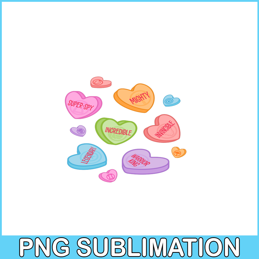 VLT21102333-Marvel Avengers Candy Hearts PNG, Funny Valentine PNG, Valentine Holidays PNG.png
