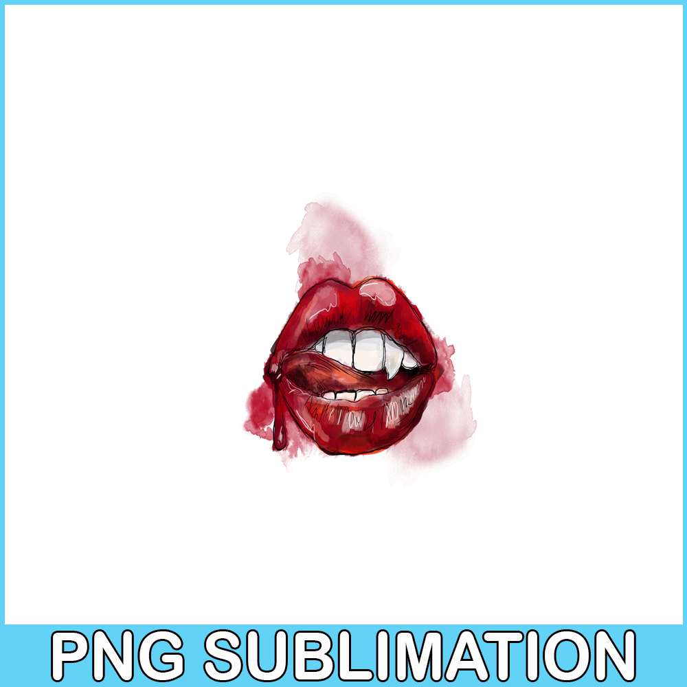 VLT21102397-Vampire Kiss Red PNG, Horror Valentine PNG, Valentine Holidays PNG.png